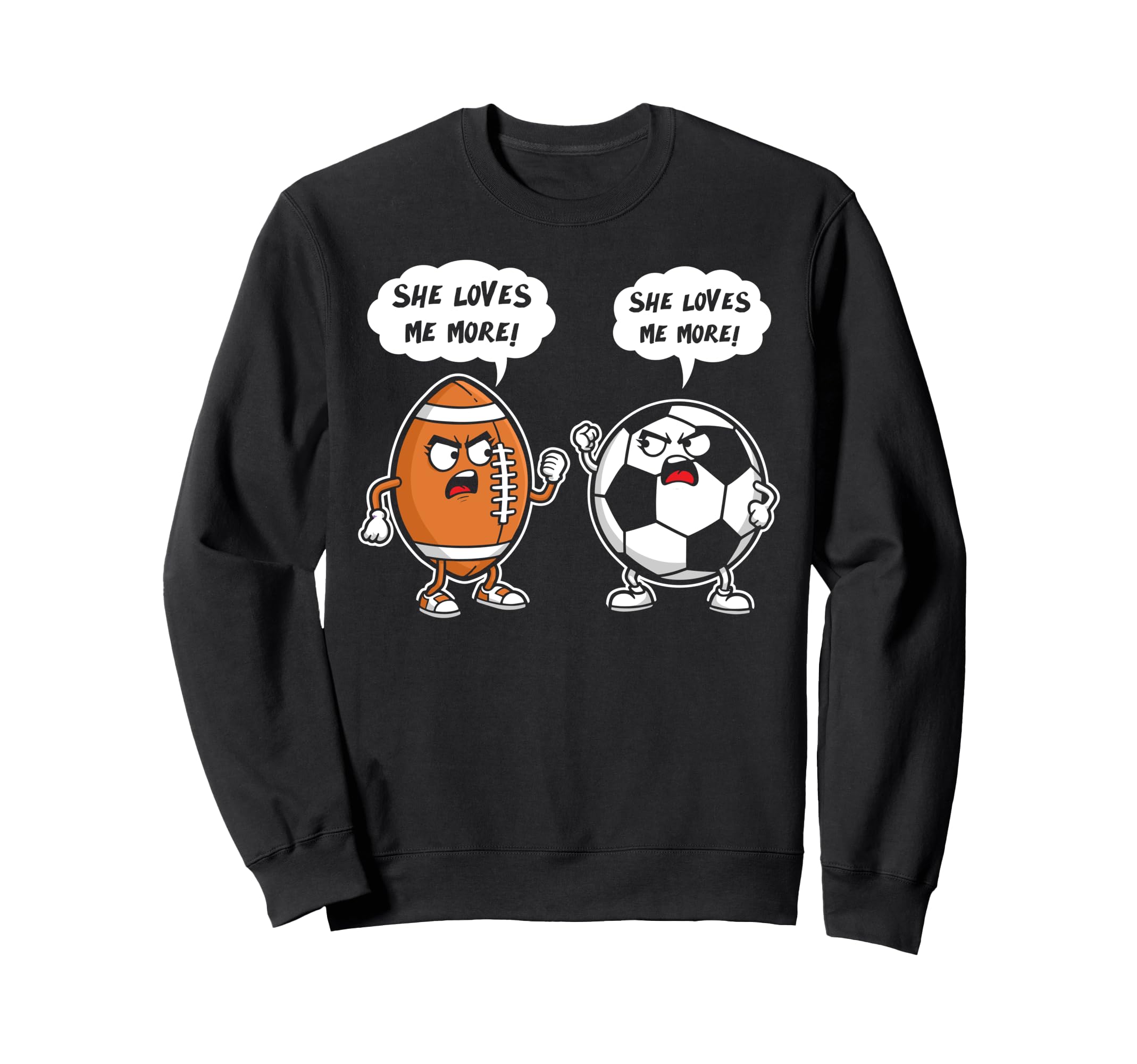 Football Soccer Player She Loves Sweatshirt - Streetwear Style Men Women