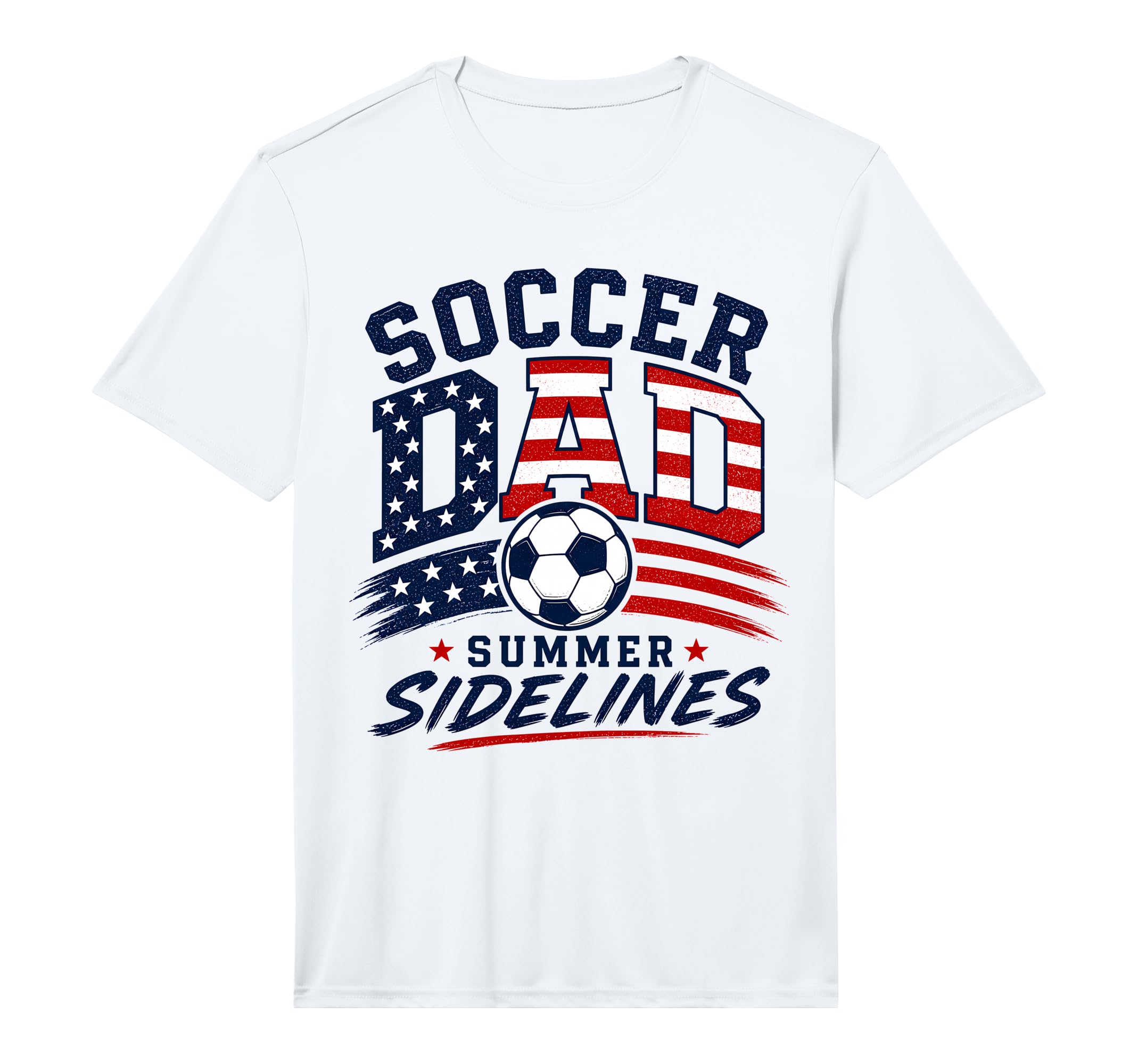 Mens Soccer Dad Summer Sidelines T-Shirt - Minimalist Print Men Women
