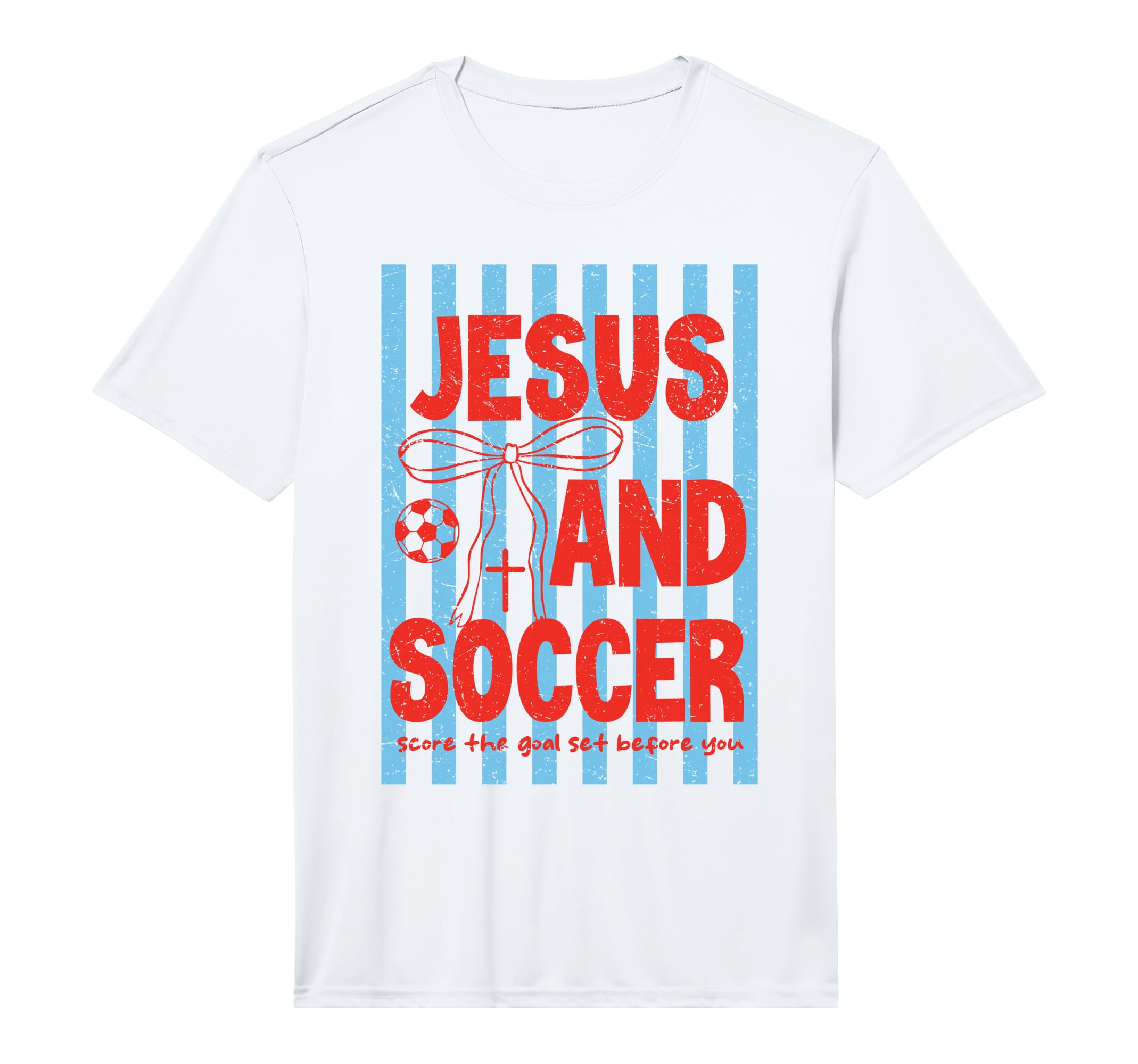 Preepy Jesus And Soccer Reglious T-Shirt - Streetwear Style Men Women