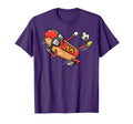 Soccer Player Hotdog Hot Dogs Playing T-Shirt - Novelty Apparel Men Women