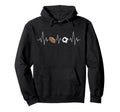 Soccer Football Heartbeat Funny Sport Hoodie - Trendy Graphic Men Women