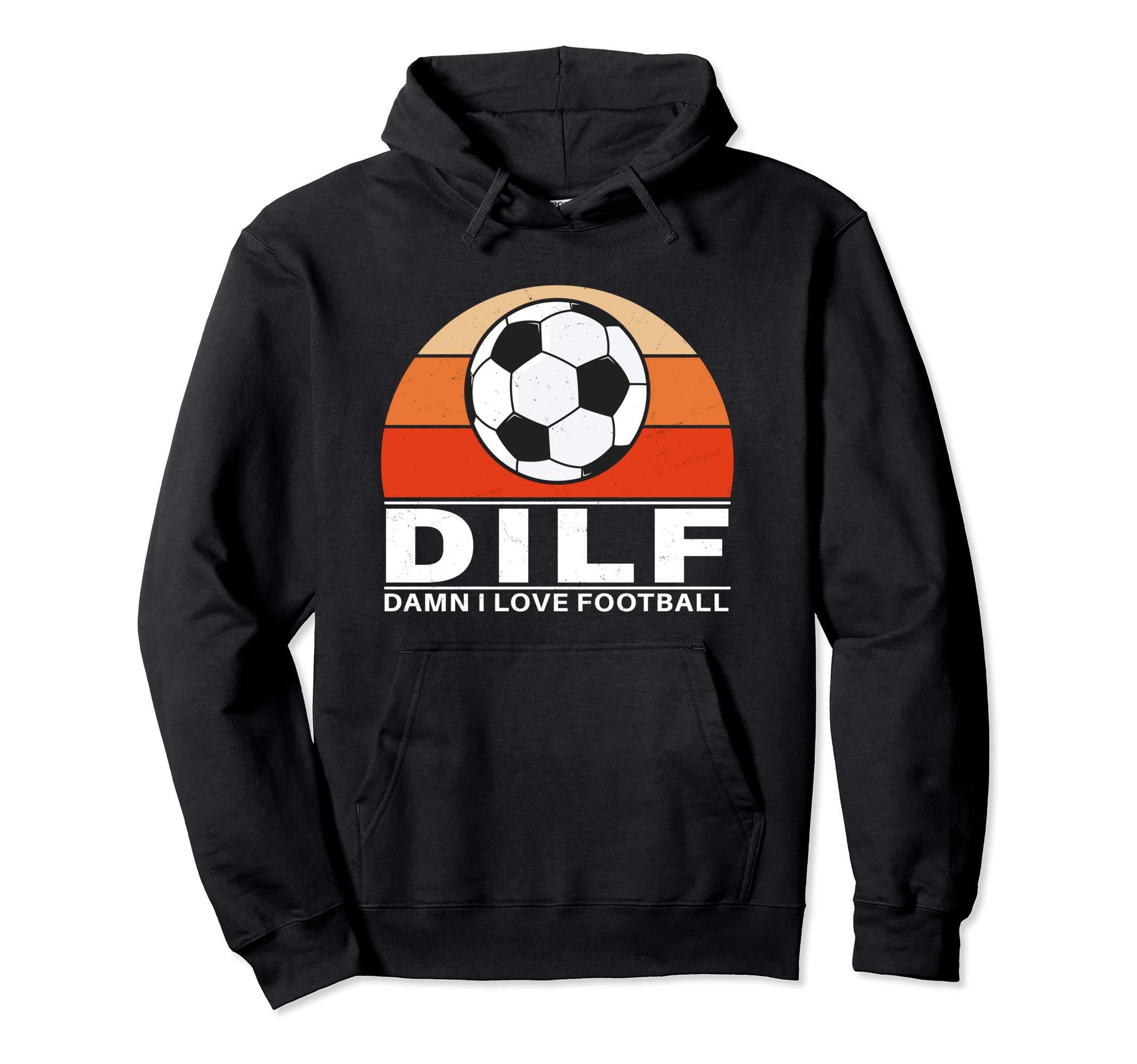 Dilf Damn I Love Football Hoodie - Aesthetic Graphic for Adults