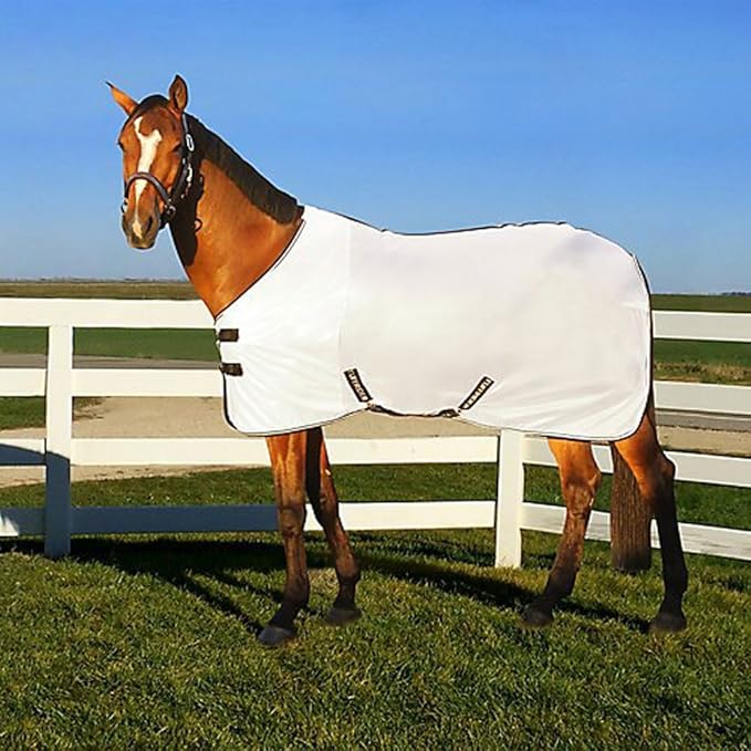 TuffRider Comfy Mesh Fly Sheet | UV Protection Horse Sheet, Standard Neck, 130 Grams Breathable Polyester Mesh