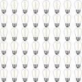 48 Pack Shatterproof LED Replacement Bulbs for Outdoor String Lights, S14 Edison Bulbs for Patio String Lights Outdoor Waterproof, Warm White 2200K, Dimmable, E26 Standard Base