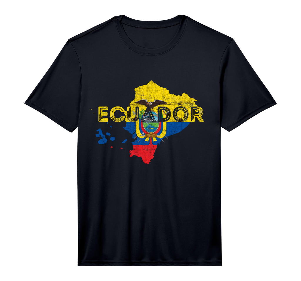 Ecuadorian Map And Flag Souvenir T-Shirt - Unique Graphic for Adults