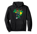 Brazil Soccer Dab Flag Football Hoodie - Streetwear Style Unisex