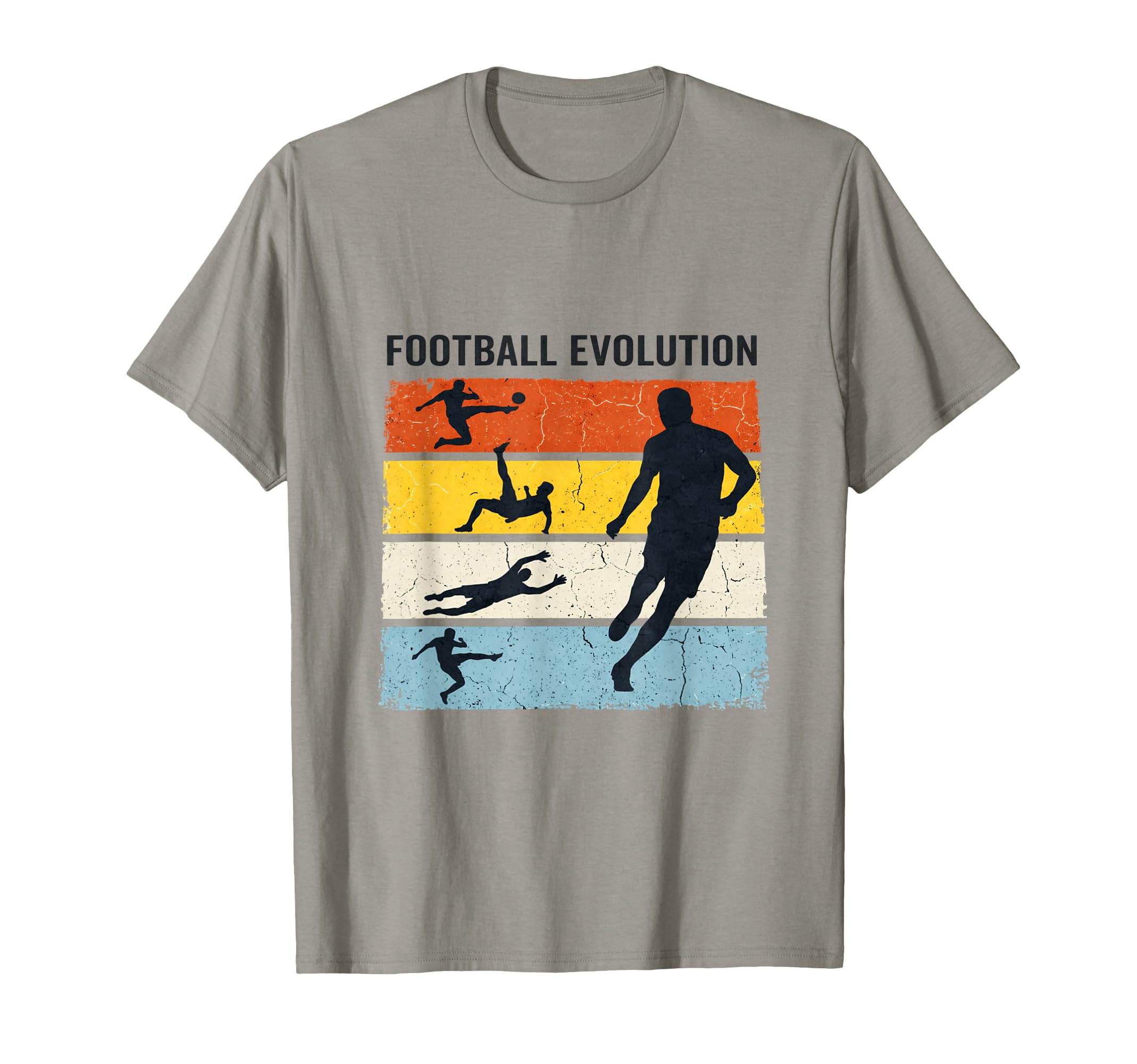 Football Evolution Soccer Player T-Shirt - Custom Art Print Unisex