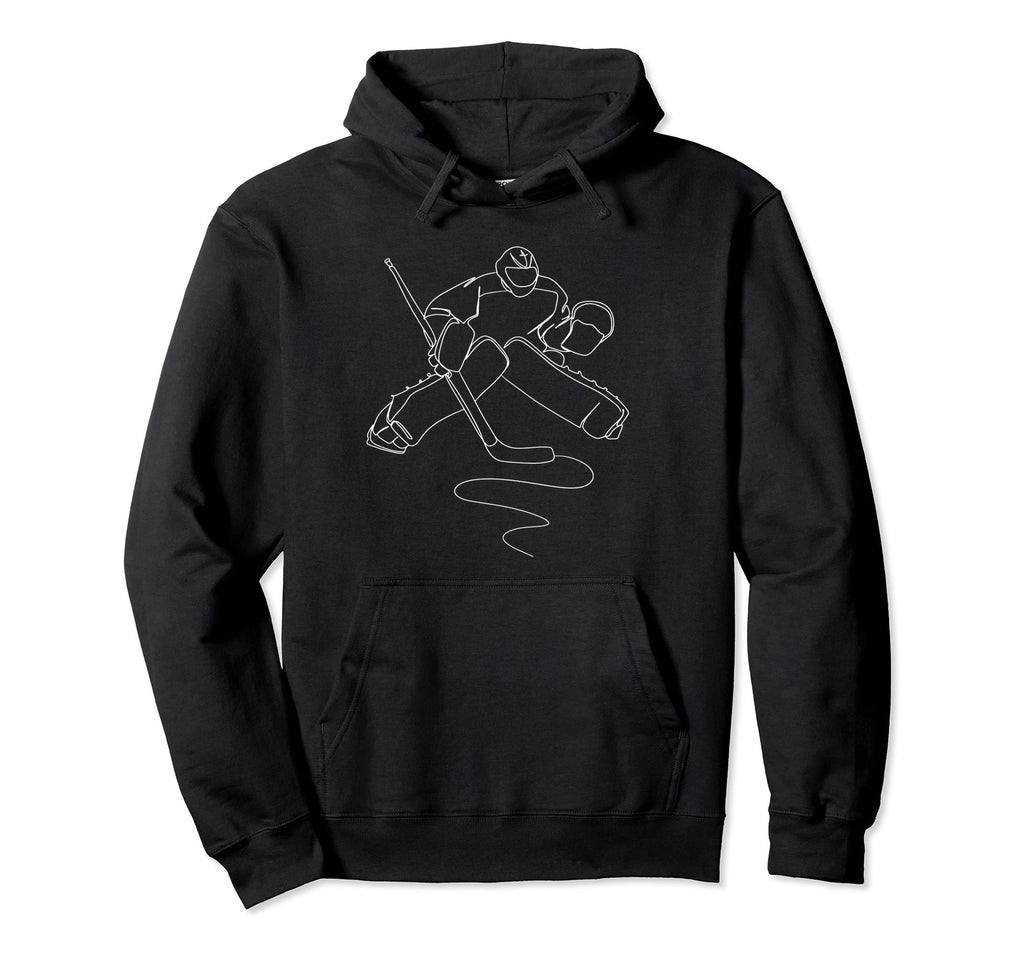 Funny Goalie Goalkeeper Ice Hockey Hoodie - Fun Novelty Design for Adults