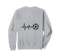 Heartbeat Soccer Ball Passion Sweatshirt - Trendy Graphic Unisex