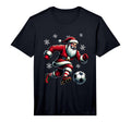 Soccer Santa Holiday Soccer Player T-Shirt - Graphic Print Men Women
