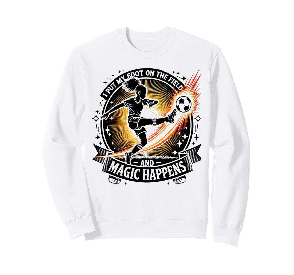 Funny Soccer Player Runner Athlete Sweatshirt - Graphic Print Men Women