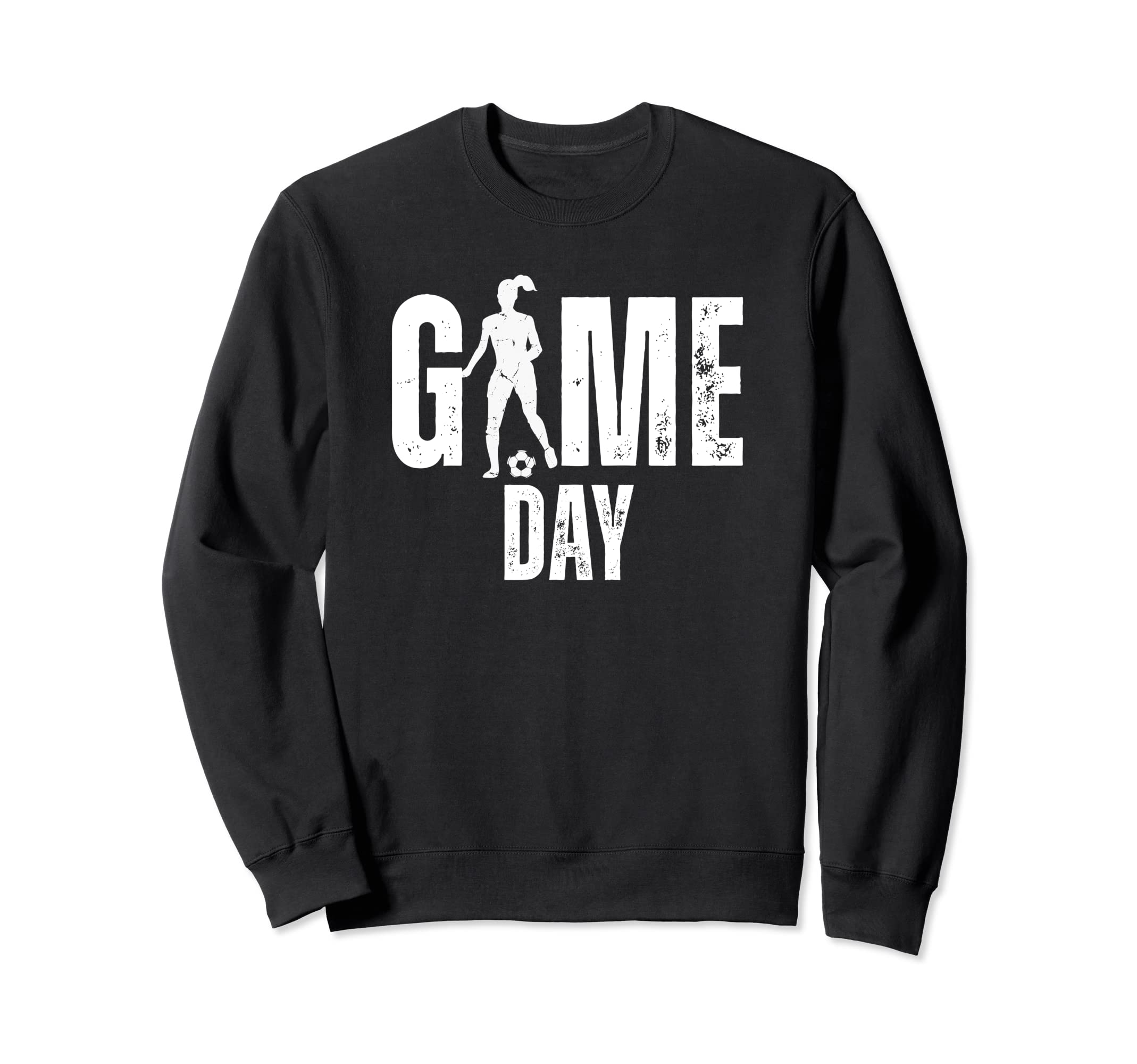 Soccer Player Funny Lucky Game Day Sweatshirt - Trendy Graphic for Adults