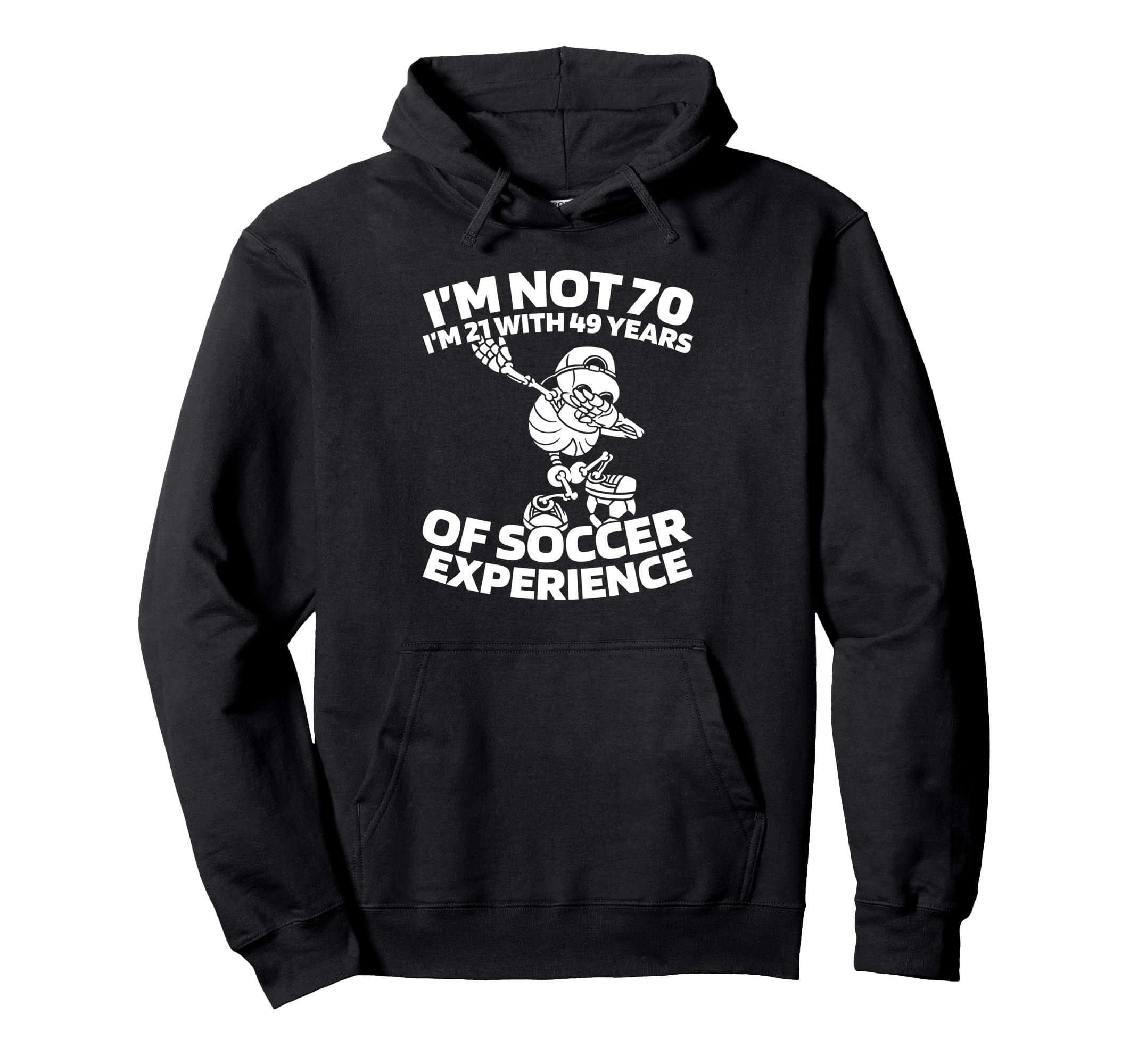 70 Years Old Team Player Sports Hoodie - Fun Novelty Design for Adults