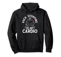 Puck Stopping Is My Cardio Ice Hoodie - Fun Novelty Design for Adults