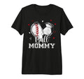 Ball Mommy Baseball Soccer Heart T-Shirt - Fun Novelty Design Men Women