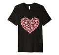 Soccer Happy Valentines Day Heart Love T-Shirt - Trendy Graphic Unisex