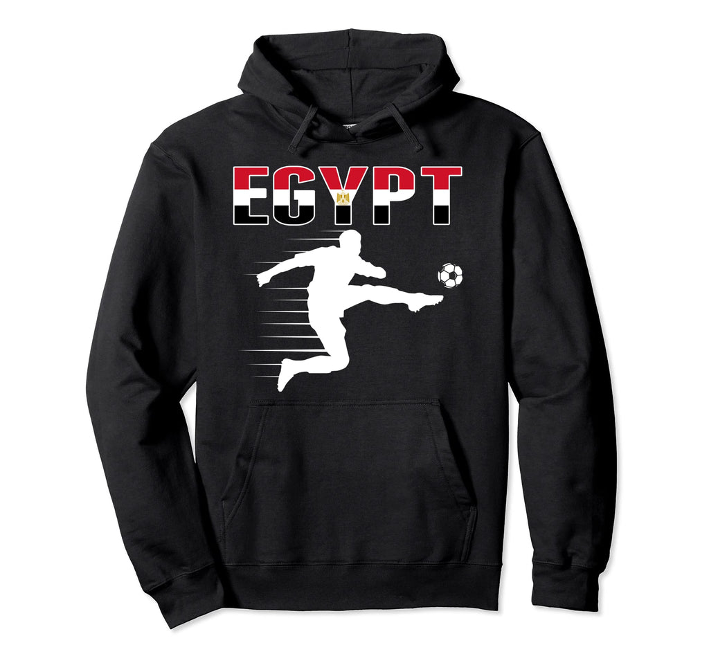 Egypt Soccer Lovers Jersey Support Hoodie - Fun Novelty Design Men Women