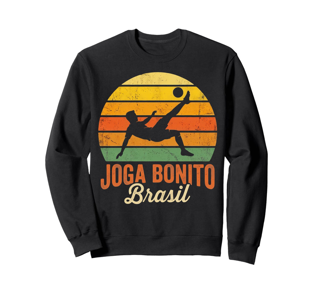 Brazil Joga Bonito Sunset Bicycle Sweatshirt - Graphic Print Men Women