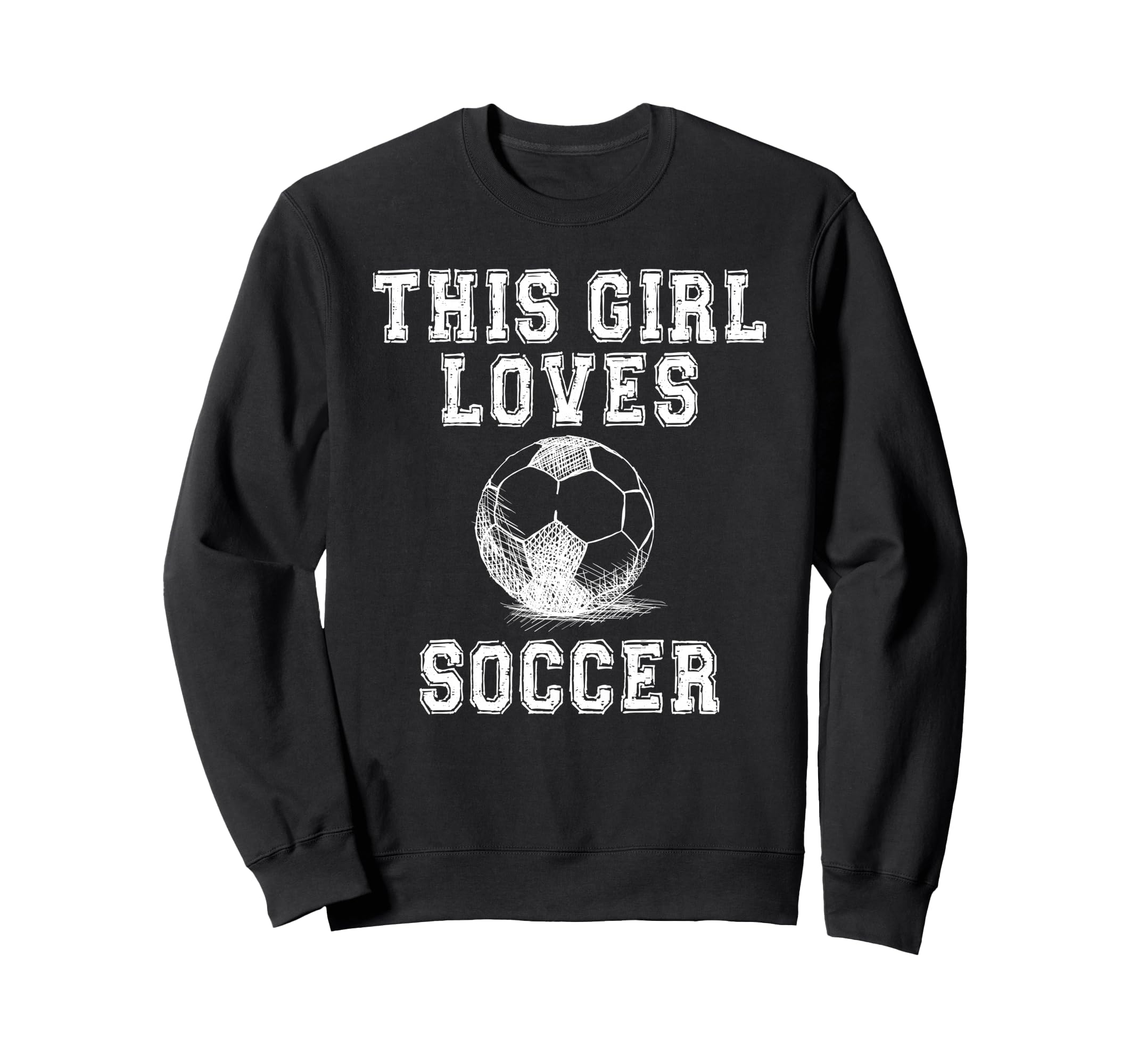 This Loves Soccer Game Day Female Soccer Sweatshirt - Trendy Graphic Unisex