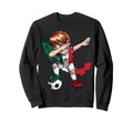 Dabbing Soccer Mexico Jersey Mexican Sweatshirt - Unique Graphic Unisex