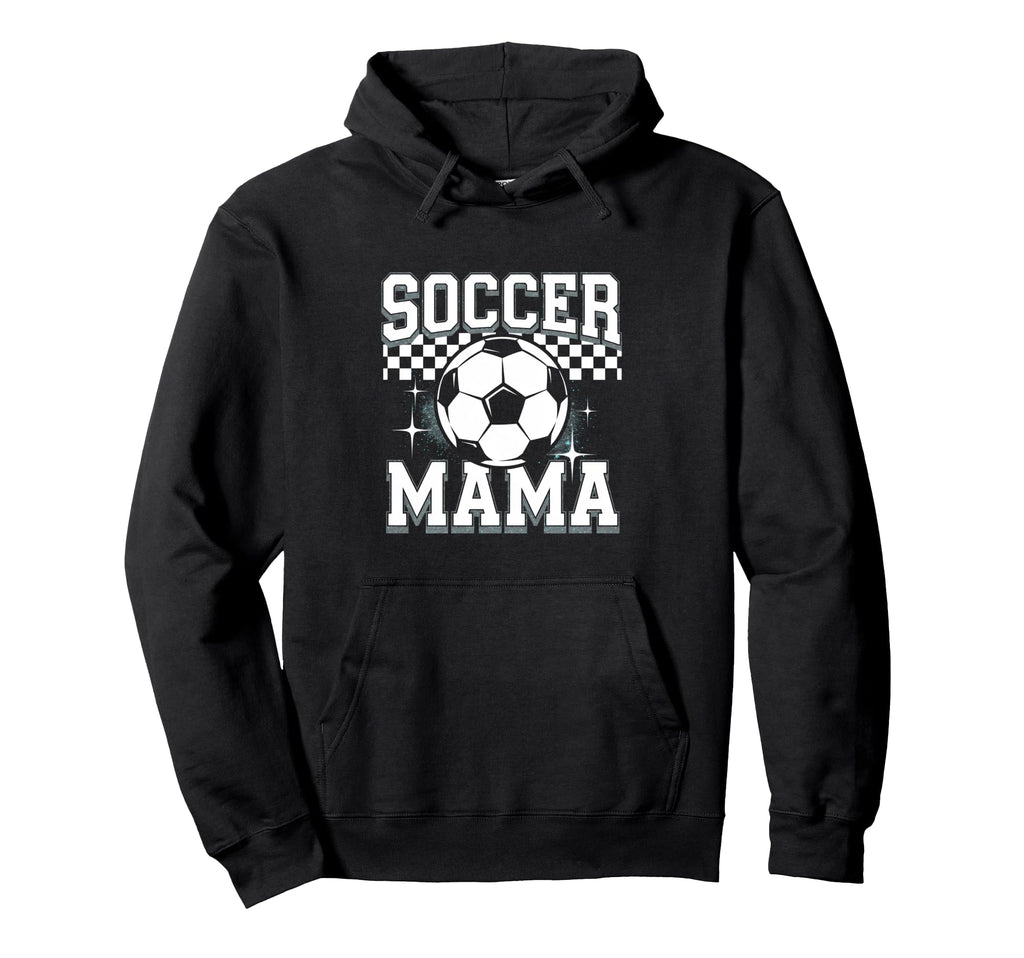 Soccer Mama Sport Checkered Soccer Mama Hoodie - Unique Graphic Men Women