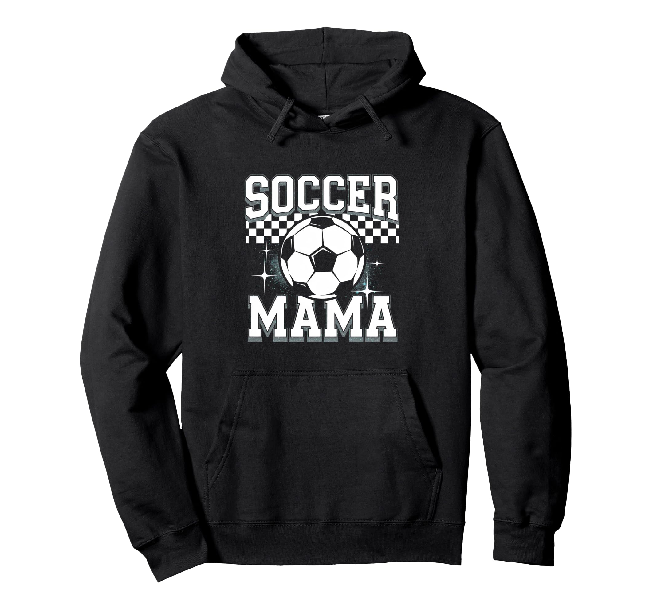 Soccer Mama Sport Checkered Soccer Mama Hoodie - Unique Graphic Men Women