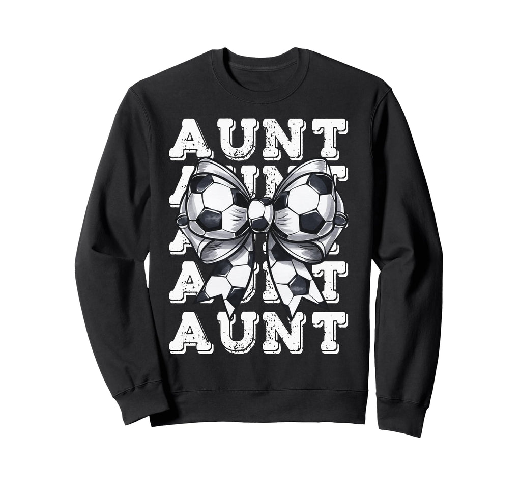 Coquette Soccer Aunt Matching Sweatshirt - Fun Novelty Design for Adults