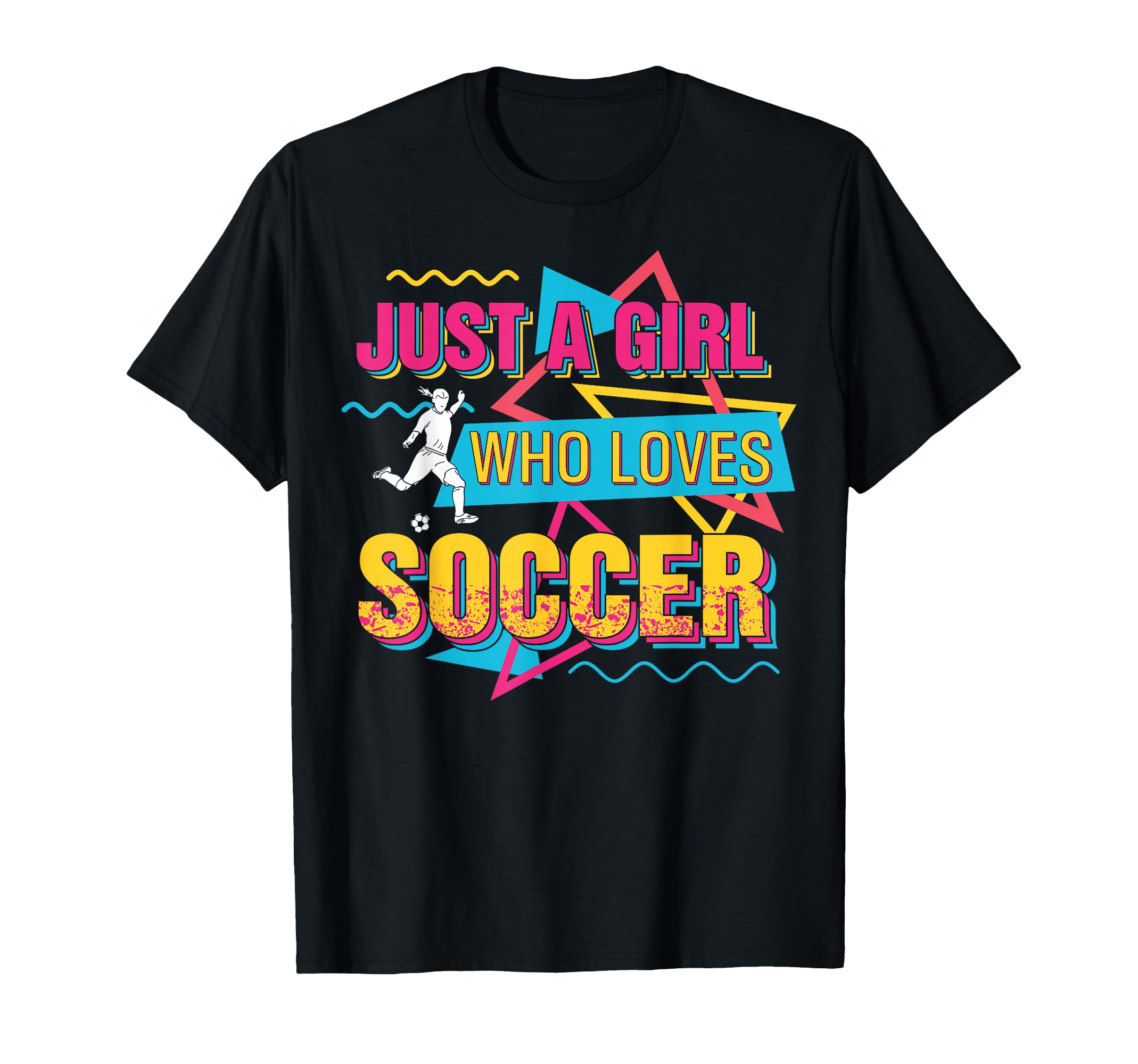 Just Who Loves Soccer Player Sport T-Shirt - Fun Novelty Design Men Women