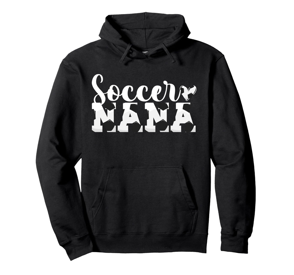 Soccer Nana Heart Grandma Nana Soccer Hoodie - Graphic Print for Adults