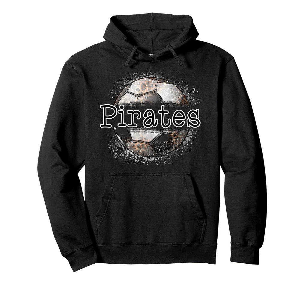 Pirates Soccer Mom Leopard Mascot Hoodie - Novelty Apparel for Adults