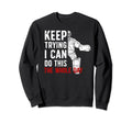 Keep Trying Ice Hockey Goalkeeper Ice Sweatshirt - Graphic Print Unisex