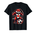 Canadian Soccer Beaver Animal Art Fan T-Shirt - Trendy Graphic for Adults