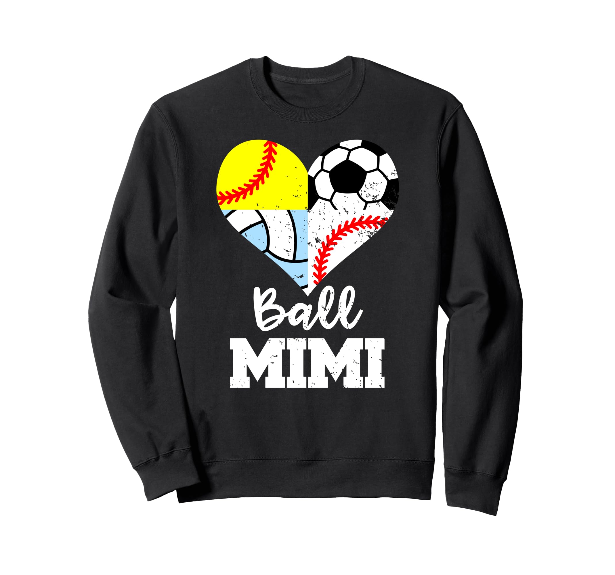 Ball Mimi Soccer Baseball Sweatshirt - Casual Everyday Wear Unisex