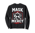 Ice Hockey Goalkeeper Mask Hockey Sweatshirt - Minimalist Print for Adults