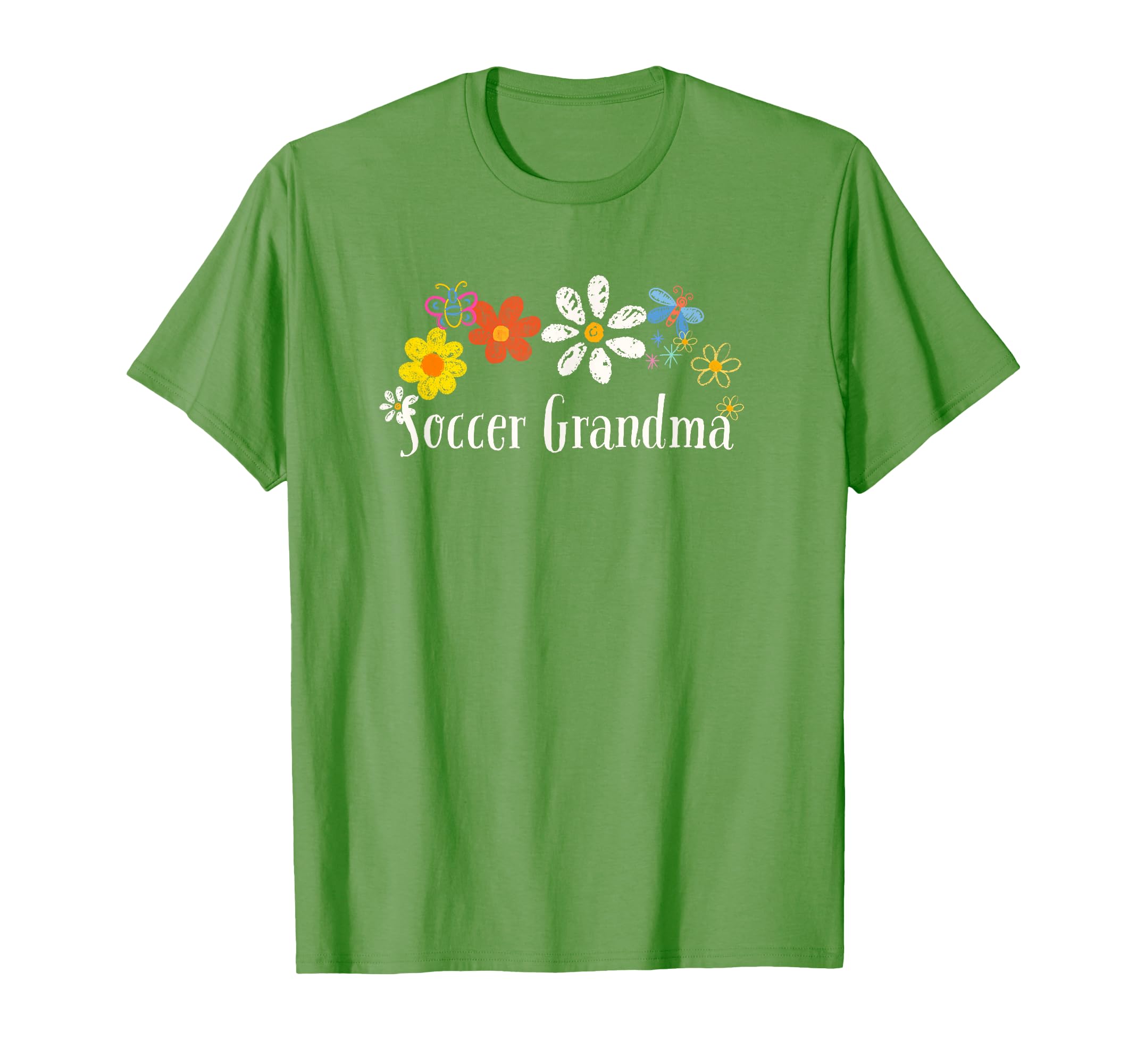 Funny Soccer Grandma Flowers T-Shirt - Streetwear Style for Adults