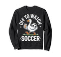 Funny Soccer Duck Coffee Sports Fan Sweatshirt - Novelty Apparel Unisex