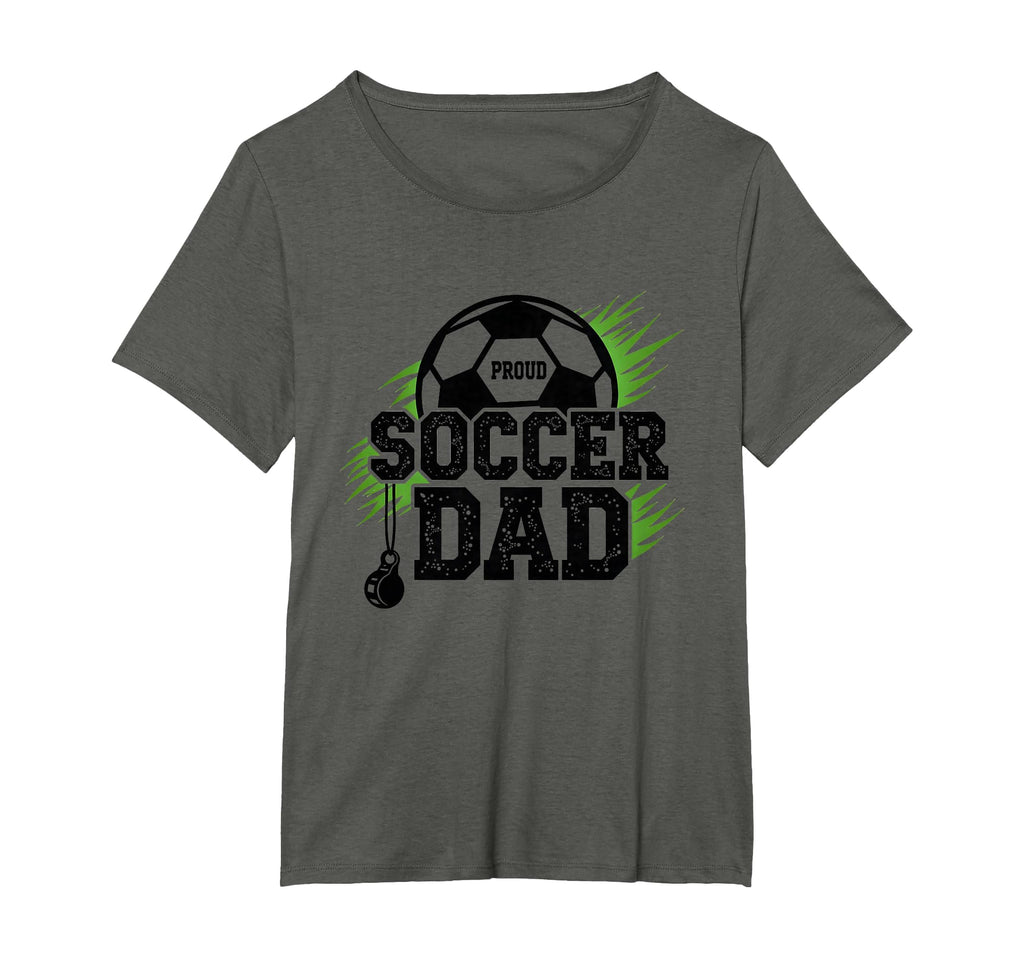 Proud Soccer Dad Whistle Sports Fan T-Shirt - Unique Graphic Unisex