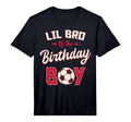 Lil Bro Birthday Soccer Player Bday T-Shirt - Fun Novelty Design Unisex