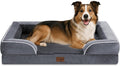 Comfort Expression Large Dog Beds Waterproof Orthopedic Foam Dog Sofa Beds Comfy Pet Bed with Washable Removable Cover & Non-Slip Bottom(Large,Dark Grey)