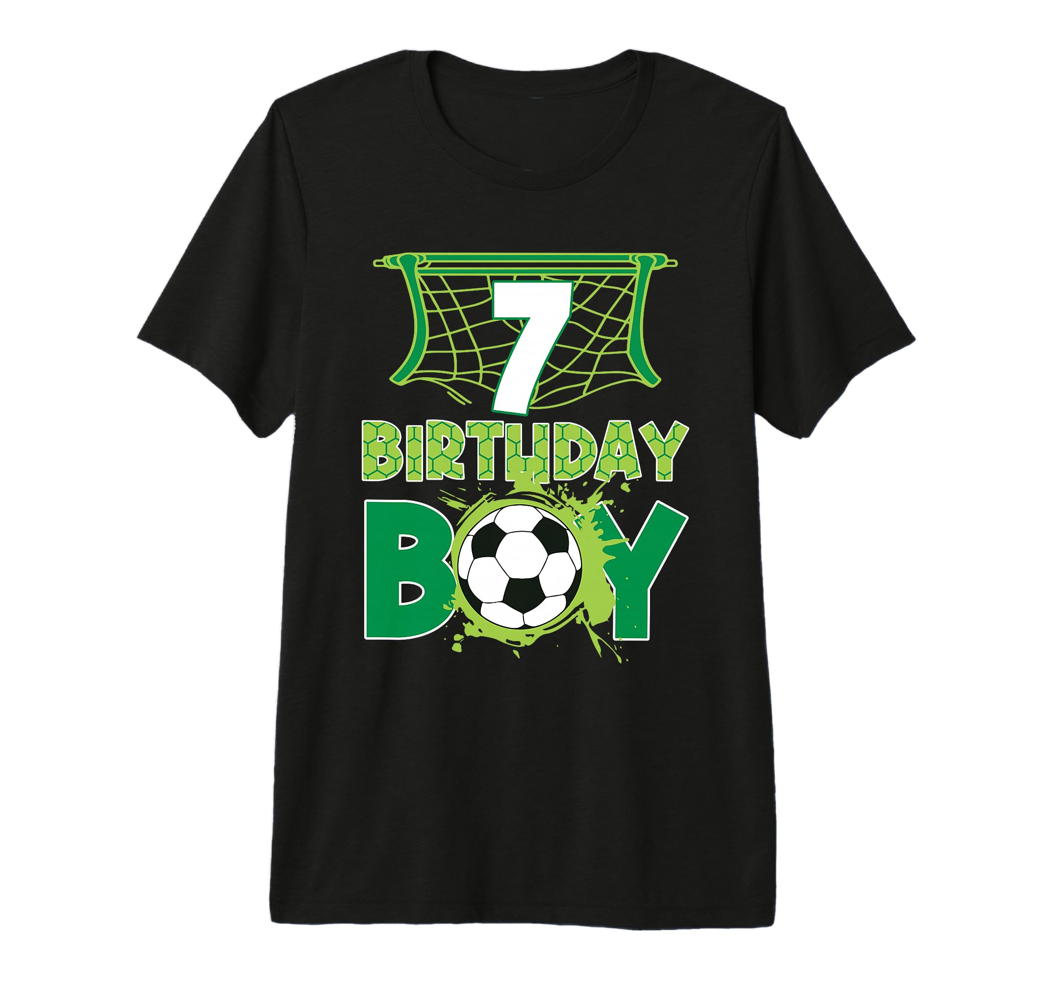 Soccer 7 Birthday 7Th Birthday Soccer T-Shirt - Trendy Graphic Men Women