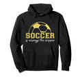 Soccer Is Answer Sports Player Expert Hoodie - Trendy Graphic Unisex
