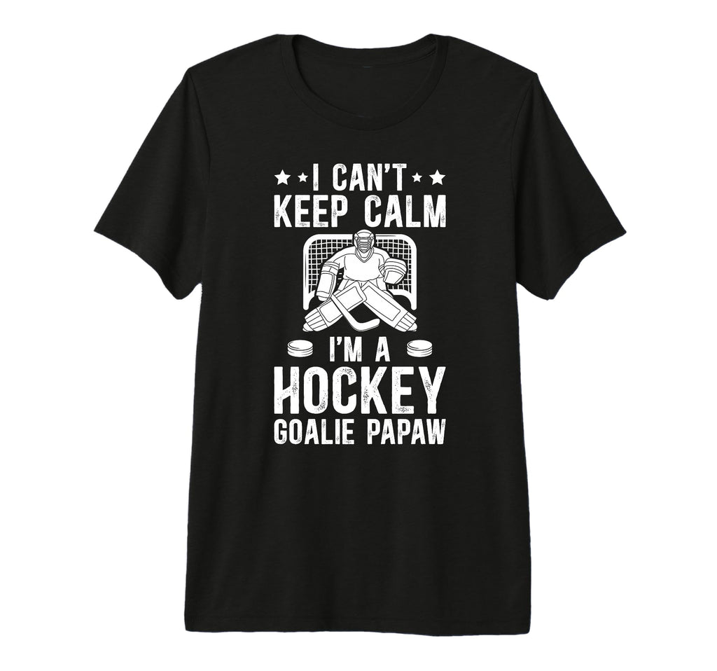 Mens Im Hockey Goalie Papaw Ice T-Shirt - Casual Everyday Wear for Adults