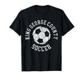 King George County Soccer Distressed T-Shirt - Custom Art Print for Adults