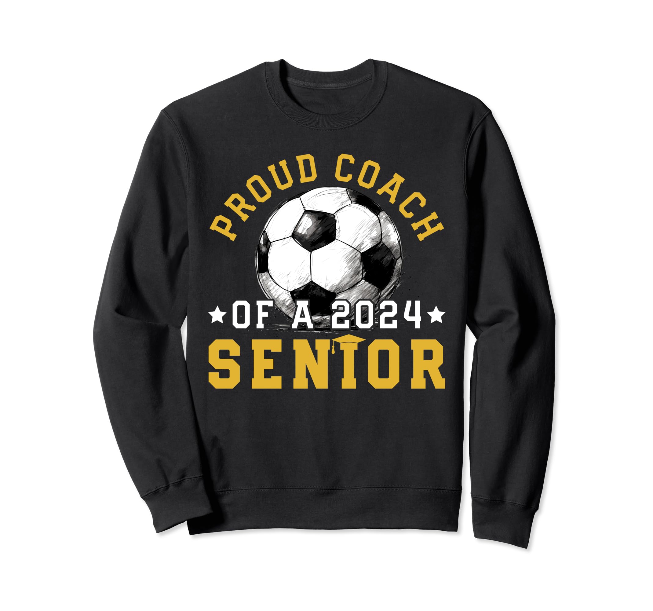 Class 2024 Coach Soccer Senior 2024 Sweatshirt - Unique Graphic for Adults