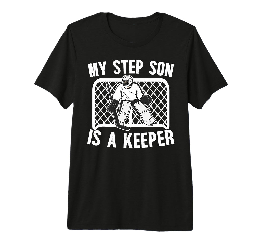 Hockey Keeper Step Mom Hockey T-Shirt - Aesthetic Graphic for Adults