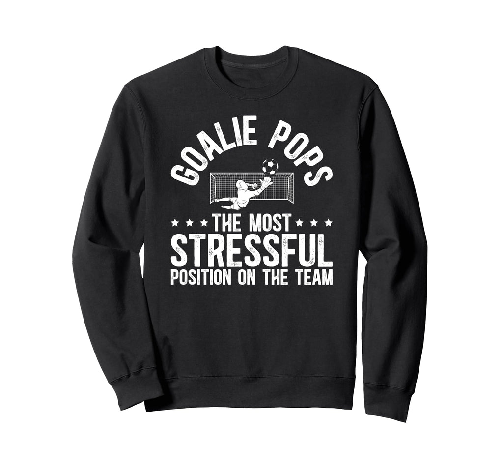 Soccer Goalie Pops Definition Sweatshirt - Minimalist Print for Adults