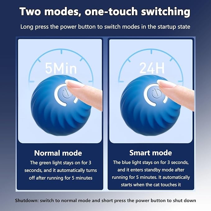 Zoomie Buddy 2.0, Zoomie Buddy for Dogs, 2 in 1 Smart Touch Interactive Dog Balls ＆ Pet Feeder, 2.83" Diameter, Suitable for Small/Medium Dogs, with Fruit Plush Cover (Blue+Orange, Tomato)