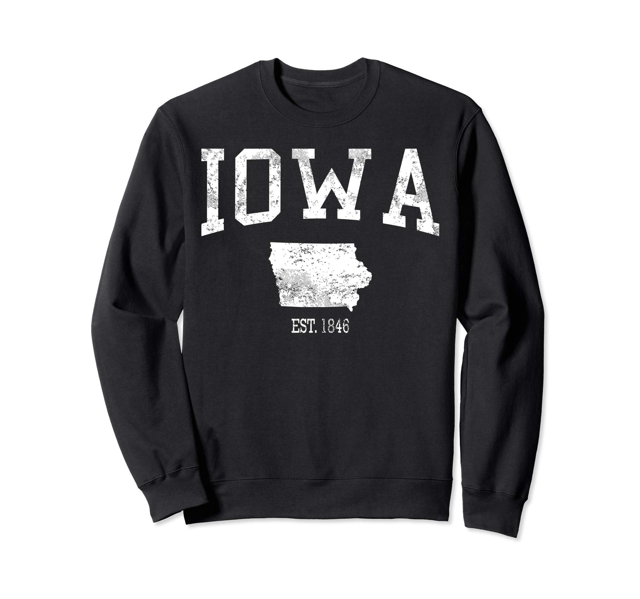 Iowa Ia Old Sports Gift Sweatshirt - Graphic Print Unisex