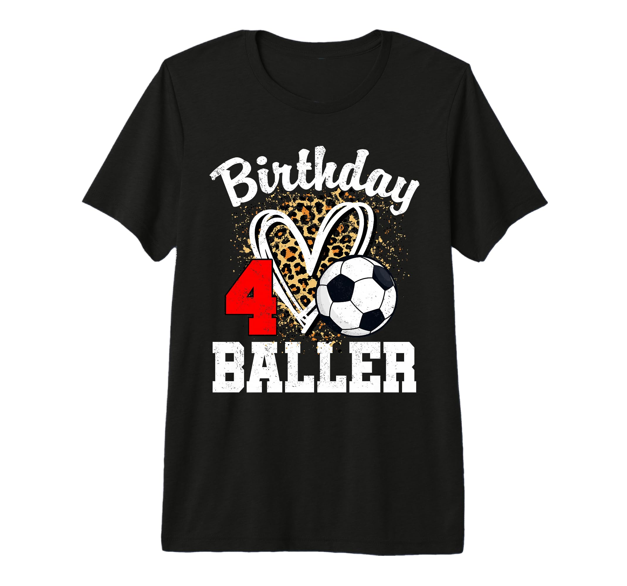 4Th Birthday Baller 4 Year Old Birthday T-Shirt - Aesthetic Graphic Unisex