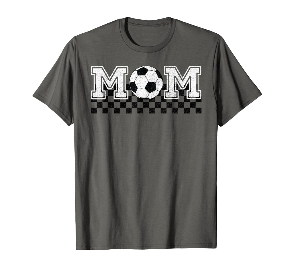 Soccer Mom Soccer Mama Checkered Mothers T-Shirt - Streetwear Style Unisex